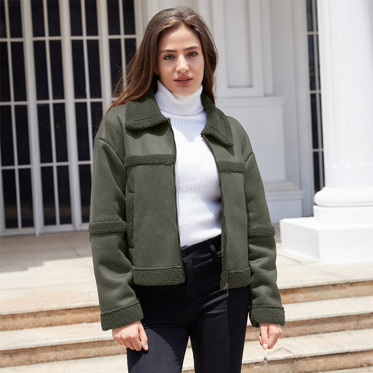 Veste en Daim pour Femme