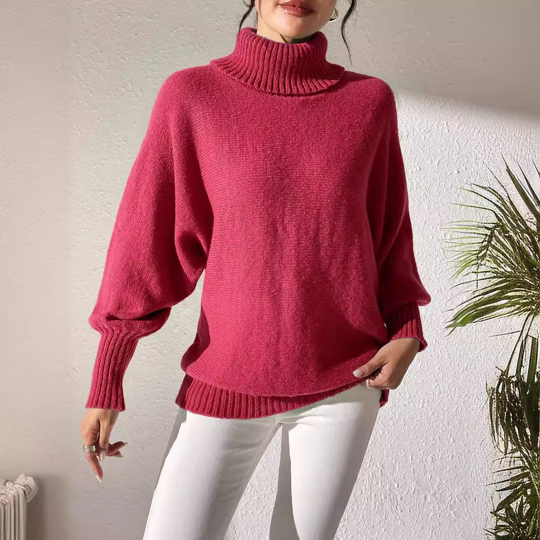 Pull Col Roulé Oversize – Élégance et Confort