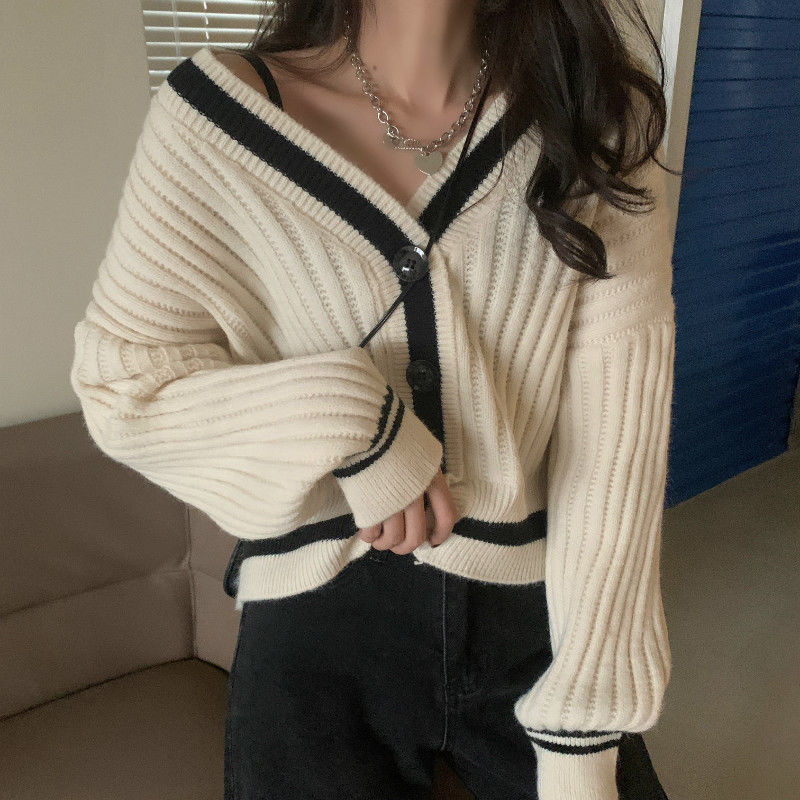 Cardigan en Maille à Boutons