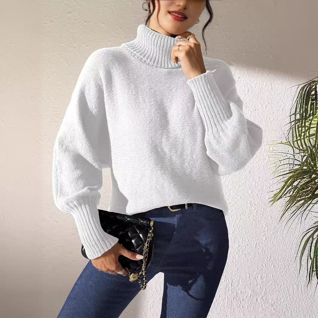 Pull Col Roulé Oversize – Élégance et Confort